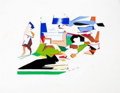 Kennedys (Paisagem), 2019 (gouche sobre papel) de Darren Coffield