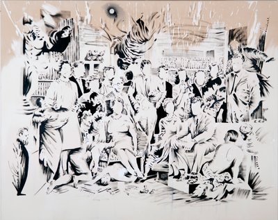 Milagre do escravo, 2017 (óleo sobre tela) de Darren Coffield
