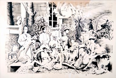 Romanov Flora, 2017 (óleo sobre tela) de Darren Coffield