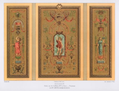 Boudoir, Rue de Solferino, Paris, século XIX. de Daumont