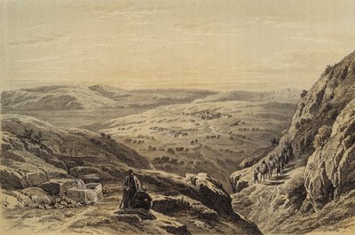 Cana, Vista Geral (cor litho) de David (after) Roberts