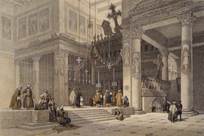 Igreja de Santa Helena (cor litho) de David (after) Roberts