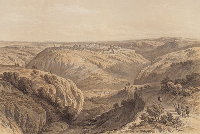 Jerusalém do Sul (cor litho) de David (after) Roberts