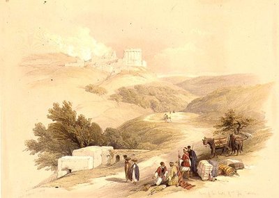 Ruínas da Igreja de São João, Sabaste de David (after) Roberts