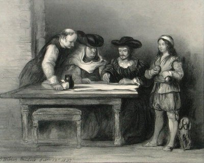 Cristóvão Colombo (1451-1506) no mosteiro de la Rabida da 