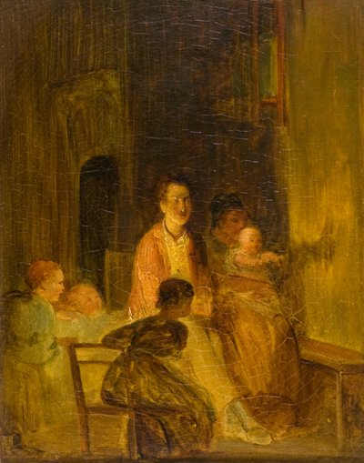 O Coelho na Parede, c.1815 (óleo sobre tela) de David (attr.) Wilkie