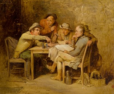 Os Políticos da Aldeia de David (attr.) Wilkie