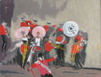 Jazz Band, 2008 (óleo sobre tela) de David Alan Redpath Michie