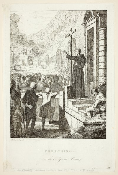 Pregação no Colégio de Roma de David Allan