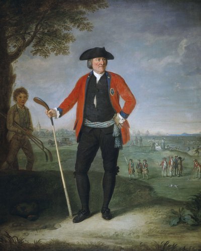 William Inglis, c 1712 - 1792. Cirurgião e Capitão da Honorável Companhia de Golfistas de Edimburgo de David Allan
