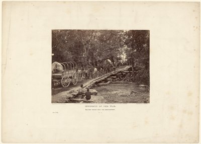 Ponte militar sobre o Chickahominy de David B. Woodbury