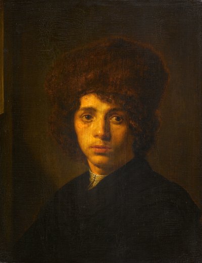 Jovem com um chapéu de pele de David Bailly