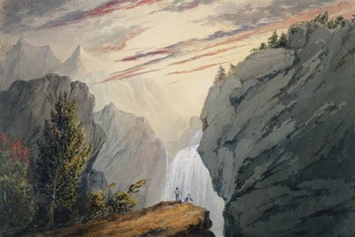 Na cachoeira, ca. 1850 de David Claypoole Johnston