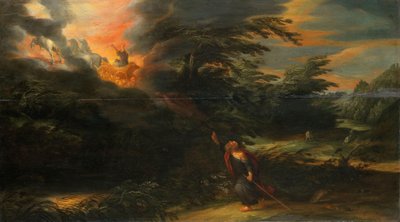 A Ascensão de Elias (II Reis 2:11-13) de David Colijns