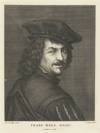 Retrato do pintor Frans Hals de David Coster