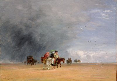 Cruzando as areias, 1848 de David Cox