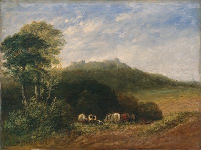 Castelo de Dudley; 1853 (óleo sobre tela) de David Cox