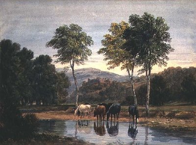 Castelo Goodrich (aguarela sobre papel) de David Cox