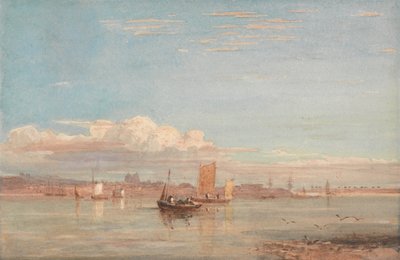 Hospital de Greenwich a partir de Woolwich Reach de David Cox