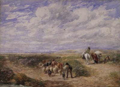 Mantenha a estrada esquerda, 1854 de David Cox