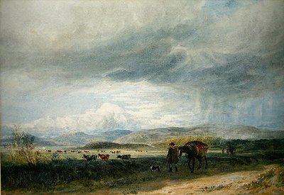 Ludwea Meadows (aguarela sobre papel) de David Cox