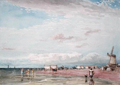 North Shore, Liverpool (aguarela sobre papel) de David Cox