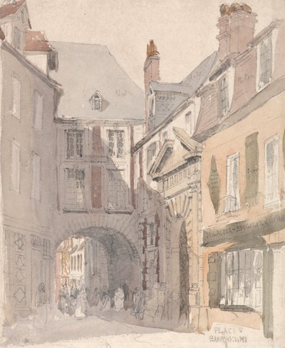 Lugar St. Barthélemy, Rouen de David Cox
