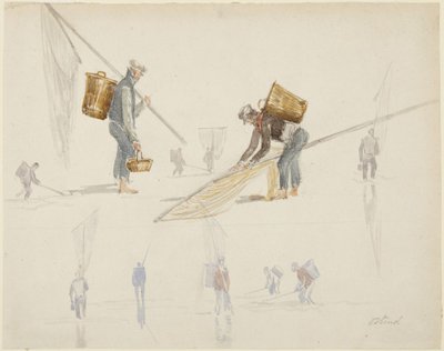 Estudos de pescadores de David Cox