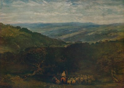 No parque, ponte de Bolton, c1852 de David Cox the elder
