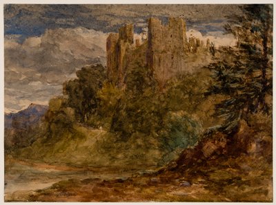 Castelo de Ludlow, século XIX. de David Cox the elder