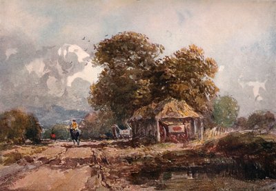 O galpão do carrinho, 1841 de David Cox the elder