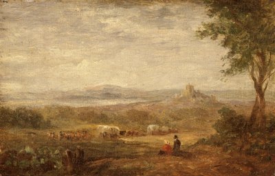 Vista perto de Lancaster, c1810. de David Cox the elder