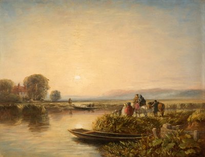 Esperando a Balsa - Manhã, 1851. de David Cox the elder