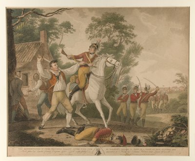 Esta Representação da Ação Galante de Pedro Francisco com Nove de Cavalaria Tartletons à Vista de uma Tropa de Quatrocentos Homens de David Edwin