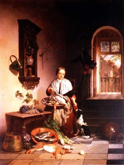 Na Cozinha de David Emil Joseph de Noter