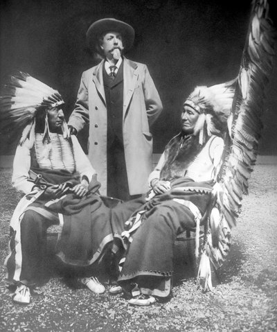 William F. Cody com Red Cloud e American Horse de David Frances Barry