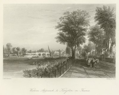 Aproximação Ocidental a Kingston-on-Thames de David Hall McKewan