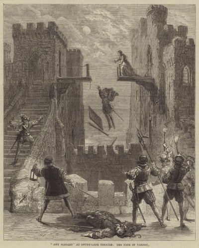 Amy Robsart no teatro Drury-Lane, o destino de Varney de David Henry Friston