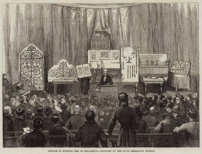 Palestra para Trabalhadores em Ferragens Ornamentais no South Kensington Museum de David Henry Friston