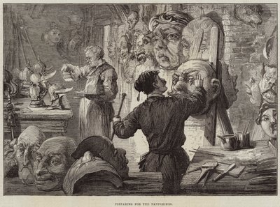 Preparando-se para o Pantomimes de David Henry Friston