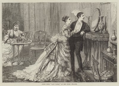 Cena de Lady Flora, no Court Theatre de David Henry Friston