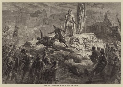 Cena de Richard Coeur de Lion, no Teatro Drury Lane de David Henry Friston