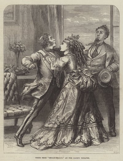 Cena de Shilly-Shally, no Teatro Gaiety de David Henry Friston
