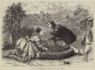 Cena dos Namorados, no Teatro do Príncipe de Gales de David Henry Friston
