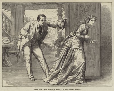 Cena da mulher de branco, no teatro olímpico de David Henry Friston