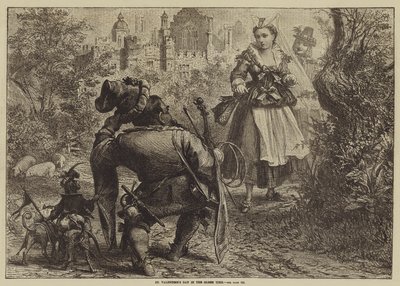 Dia dos namorados de St no tempo antigo de David Henry Friston