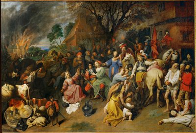 O sofrimento dos agricultores (pintura sobre tela) de David III Ryckaert