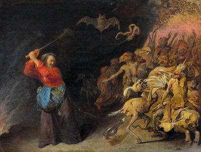 Meg la folle - Mad Meg (A Meg Louca) par Ryckaert (Rijckaert), David (1612-1661). Óleo sobre tela, c. 1650, Museu de História de Arte, Vienne de David II Ryckaert