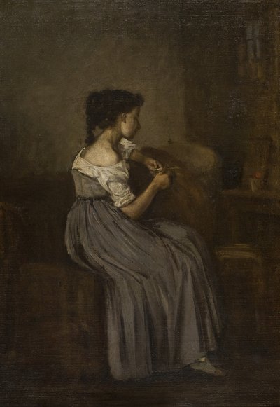 Estudo de uma menina sentada de David Jacobsen