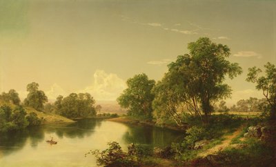No riacho Esopus, Condado de Ulster, NY, 1859 de David Johnson